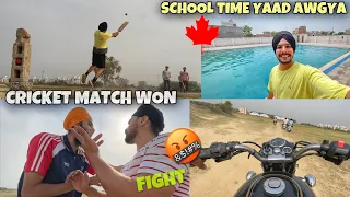 Cricket Match Jit Gye te Ladai Hogyi 😱 Bunk Marke School ton Ayonde c Ess Swimming Pool