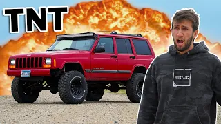Blowing up my friends Jeep!