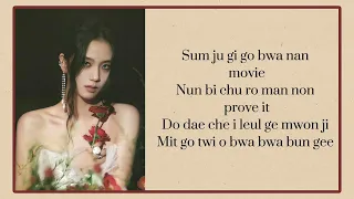 JISOO - 'All eyes on me' karaoke with easy lyrics