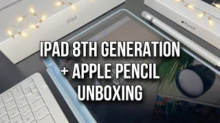 iPad 8th Generation Unboxing & Setup | + Apple Pencil & Accessories