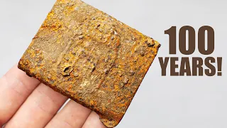 Extremely Rusty WW1 Belt Buckle Restoration. Lost 105 Years Ago