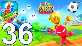 Stickman Party 2 3 4 MiniGames - Gameplay Part 36 Tournament Mode New Funny Mini Games 2024 Update