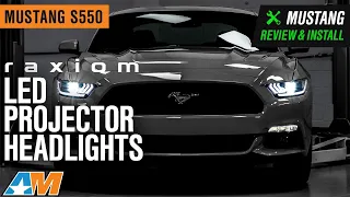 2015-2021 Mustang Raxiom LED Projector Headlights; Black Housing Review & Install