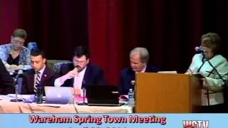 Wareham Spring Town Meeting- Night 1 - 4-28-2014