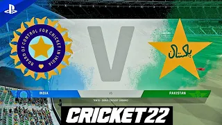 INDIA Vs PAKISTAN T20 MATCH CRICKET 22 4K ULTRA HDR  PS5 GAMEPLAY || THE BIGGEST  RIVALRY OF CRICKET