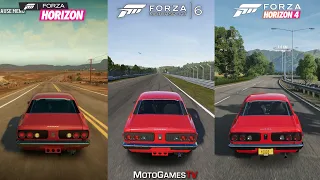 Forza Horizon vs Forza Motorsport 6 vs Forza Horizon 4 - 1973 Mazda RX-3 Sound Comparison