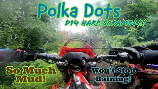 D14 Hare Scramble, Polka Dots Motorcycle Club Major Rain Storm! 2023 Beta Xtrainer 300!