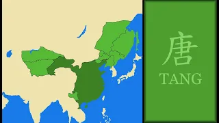 History of Tang Dynasty (China) : Every Year (Map in Chinese Version)