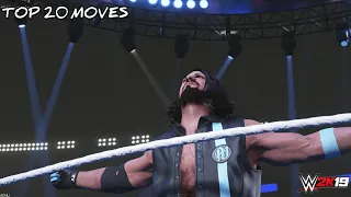 Top 20 moves of Aj Styles - wwe 2k19