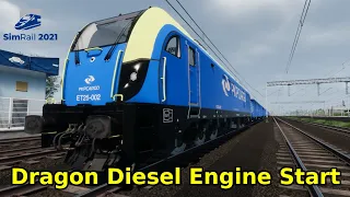 How to start Diesel Engine in ET25 Dragon 🚂 SimRail 🚂