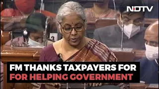 Budget 2022 | In Budget Speech, Finance Minister Thanks Taxpayers For Helping Government