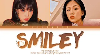 YENA (최예나) - "SMILEY (feat. BIBI)" (Color Coded Lyrics Eng/Rom/Han/가사)