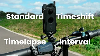 What's The Difference On These Insta360 Modes? Standard Vs Timeshift Vs Timelapse Vs Interval