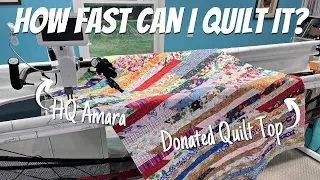 How long will it take me to quilt a Jelly Roll Race top?!