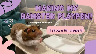 [Hamster Playpen] building a simple hamster free roaming area