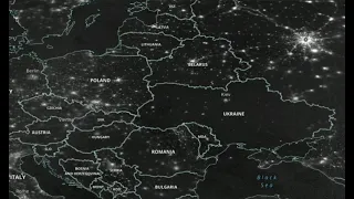 Так выглядела Украина из космоса 23.11.2022 г. после массированной ракетной атаки