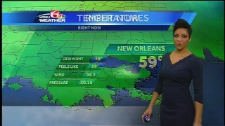 Wednesday: Morning fog, spotty showers