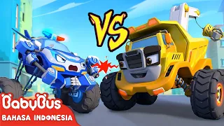 Siapa Mobil Monster Terbaik | Truk Monster | Menang-menang | Lagu Anak | BabyBus Bahasa Indonesia