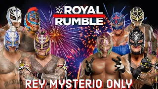 Crazy GLITCH In The All Rey Mysterio Royal Rumble! | Who Is The Greatest Rey Mysterio In 2K22 |