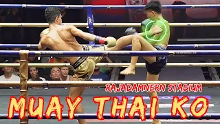 Amazing Muay Thai Knockout By Sharp Elbow At Rajadamnern Stadium