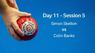Just. 2020 World Indoor Bowls Championships: Day 11 Session 4 - SIMON SKELTON vs COLIN BANKS