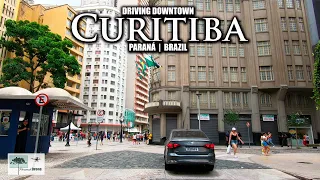 Curitiba, Paraná, Brasil - Driving Downtown #GoPro #curitiba