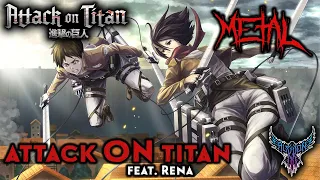 Attack on Titan - ətˈæk 0N tάɪtn (feat. Rena) 【Intense Symphonic Metal Cover】