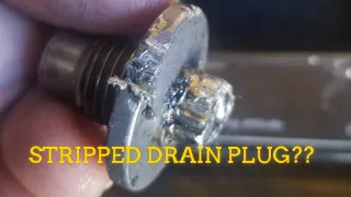 How to remove STRIPPED Drain plug
