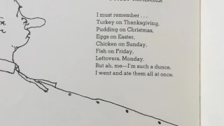 I Must Remember - By Shel Silverstein