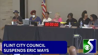 Flint City Council suspends Councilmember Eric Mays