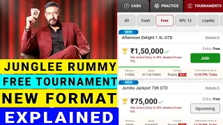 Junglee Rummy Free Tournament Kaise Join Kare || Junglee Rummy Free Tournament Kaise Khele 2023