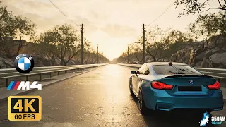 BMW M4 - Ambient Golden Hour Horizon Drive - 4K Ultra HD 60fps - 10 Hour