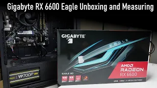 Gigabyte RX6600 Eagle Unboxing and Measuring