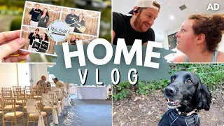 HOME VLOG 🏡 our first wedding show, finding new routines, engagement memory box & spring dog walk AD