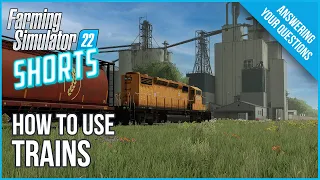 Farm Sim Shorts #3 - How To Use Trains to Sell Crops off Map! - FS22