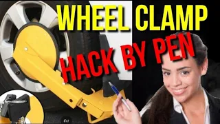 Hack to Remove the Wheel Boot Clamp Using a Pen/Please Leave Your Comment