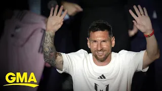 David Beckham talks about Messi joining Inter Miami ahead of star’s 1st game l GMA