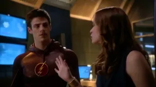 The flash 1x08/Arrow 3x08 - Snowbarry scenes (Barry/Caitlin)