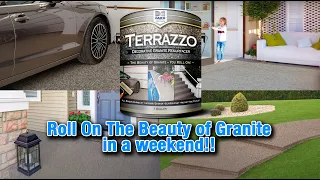 Terrazzo Decorative Granite Concrete Coating — ALL-SEASON BEAUTY & DURABILITY You Install In A Day!