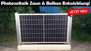 Photovoltaik Zaun bzw. Balkon von der Firma NUWI! Eigenentwicklung 2023