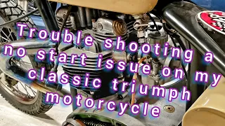 Hard start issue on a classic triumph motorcycle