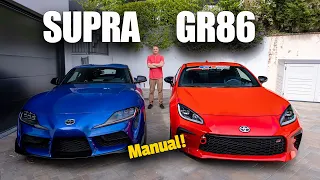 Toyota Supra Manual vs GR86 Manual: Worth 2X The Price?