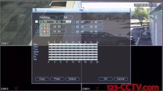 Security DVR Setup - Motion Detection on the 123CCTV DVR Recorders