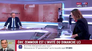 L'Evénement du dimanche sur LCI, Eric Zemmour, invité de Marie Chantrait