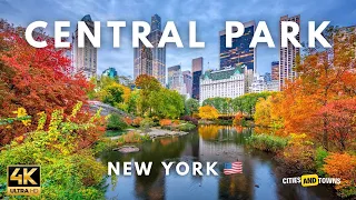 Central Park, New York 🇺🇸 in 4K Video by Drone ULTRA HD - Flying over Central Park, New York