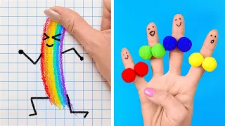 FUN FINGER HACKS & DRAWING IDEAS FOR CRAFTY PARENTS
