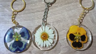 How to make epoxy keyholders with flowers