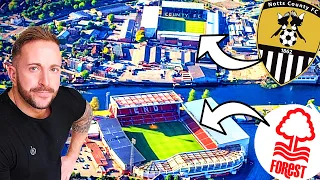 Exploring England's 2 CLOSEST FOOTBALL STADIUMS 🏟️⚽️🏟️ Nottingham Forest & Notts County