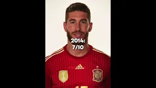 Rating Ramos hairstyles (2011-2022)