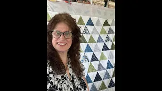 FABRIC HUT QUILT KIT ~ FINISHED  ~ WHISPERING PINES PRE CUT QUILT KIT